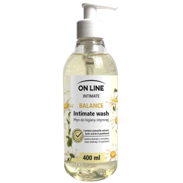 On Line Gel intim cu extract de musetel&acid lactic, 400 ml