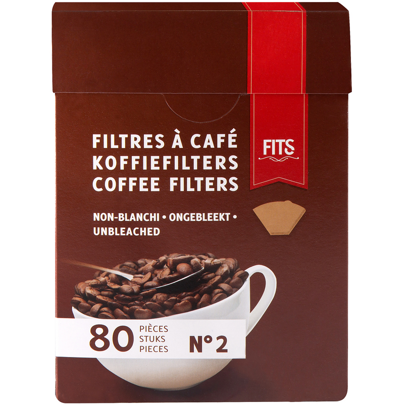 FITS Filtre pt cafea (marimea 2), 80 bucati