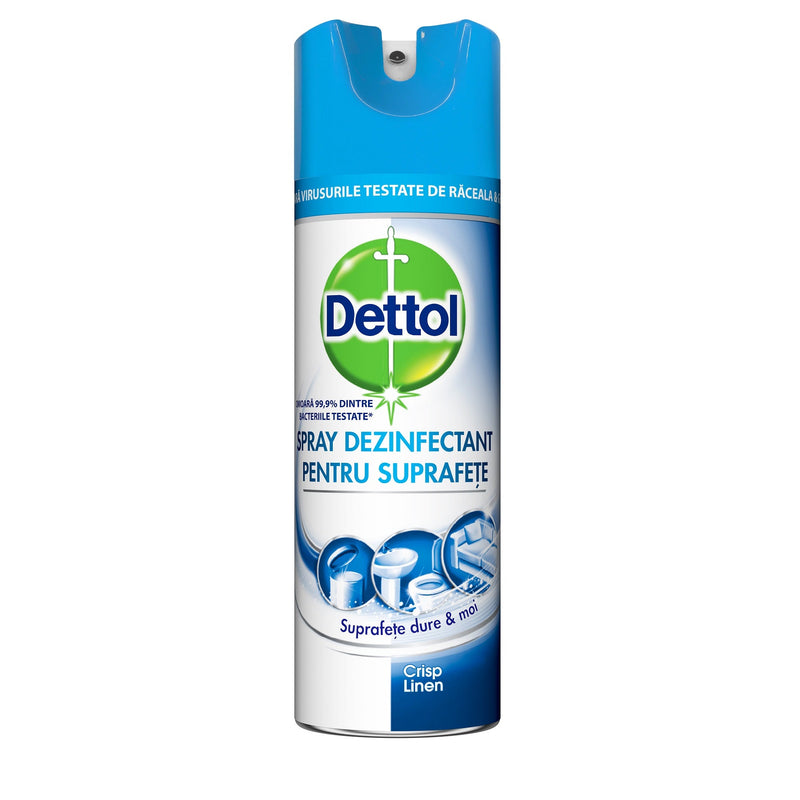 Dettol spray dezinfectant suprafete crisp linen, 400 ml