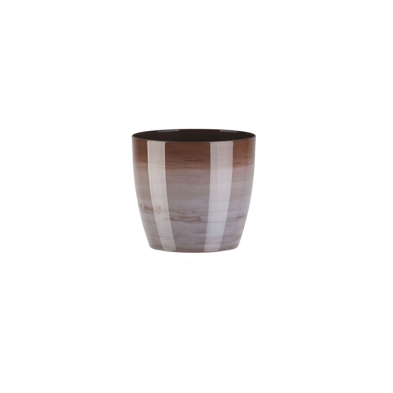 Aga Marmur ghiveci plastic maro, 14 cm