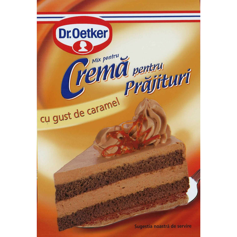 Dr. Oetker Crema pentru prajituri cu gust de caramel, 55 g