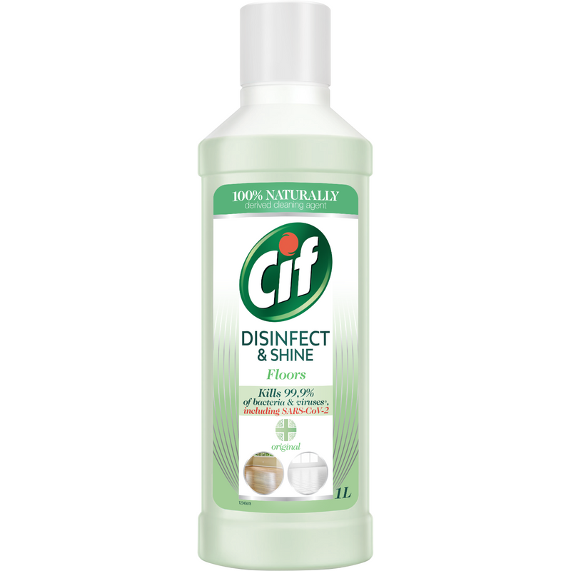 Solutie dezinfectanta pentru curatare podele Cif Disinfect & Shine Original, 1L