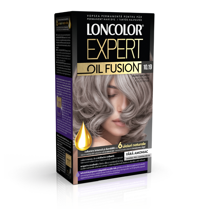 Loncolor Expert Oil Fusion 10.19 Blond argintiu, 115ml
