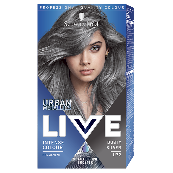 Vopsea de par Schwarzkopf Live Intense Color Urban Metallics U72 Dusty Silver