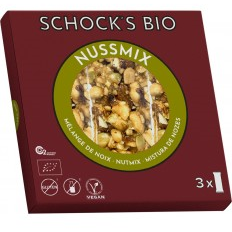 Schocks Batoane bio crocante cu arahide, migdale si seminte de dovleac, 3x25 g