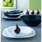 Serviciu de masa Luminarc Carine, opal, alb/negru, 19 piese