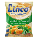 Linco Patisero Greek mini rolls with spinach and greens 500g