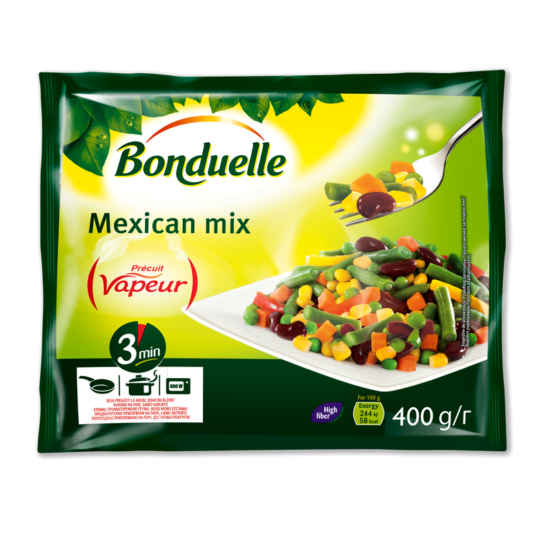 Bonduelle Vapeur amestec de legume mexican 400g