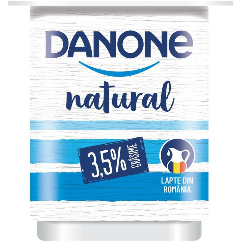 Danone iaurt natural 3.5% grasime 130g