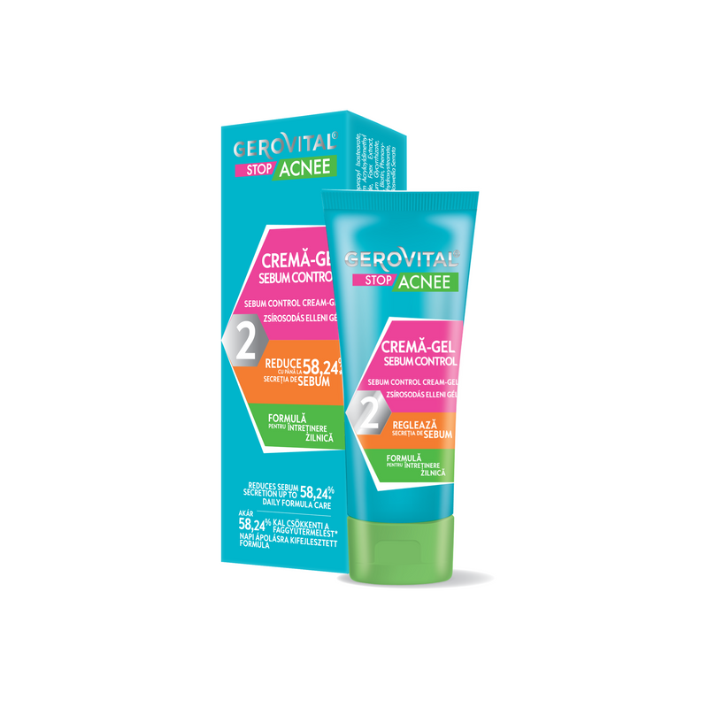 Gerovital Stop Acnee Crema gel Sebum Control 50ml