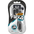 BIC Flex 4 Men's Shaver, 4 blades, standard package, 3 pieces