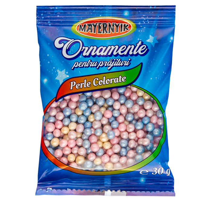 Mayernyik perle colorate ornamente pentru prajituri 30g