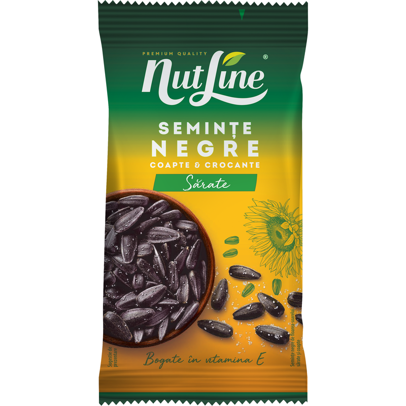 NutLine Seminte floarea soarelui negre cu sare 100g