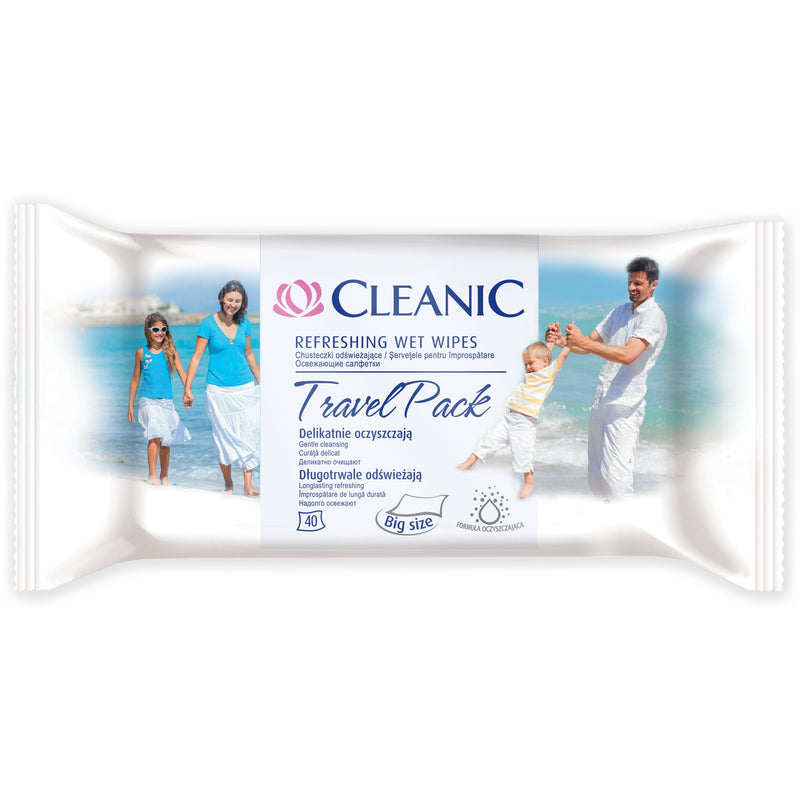 Cleanic servetele umede antibacteriene Travel 40buc