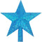 Cima in abete a forma di stella decoro glitter 20 cm