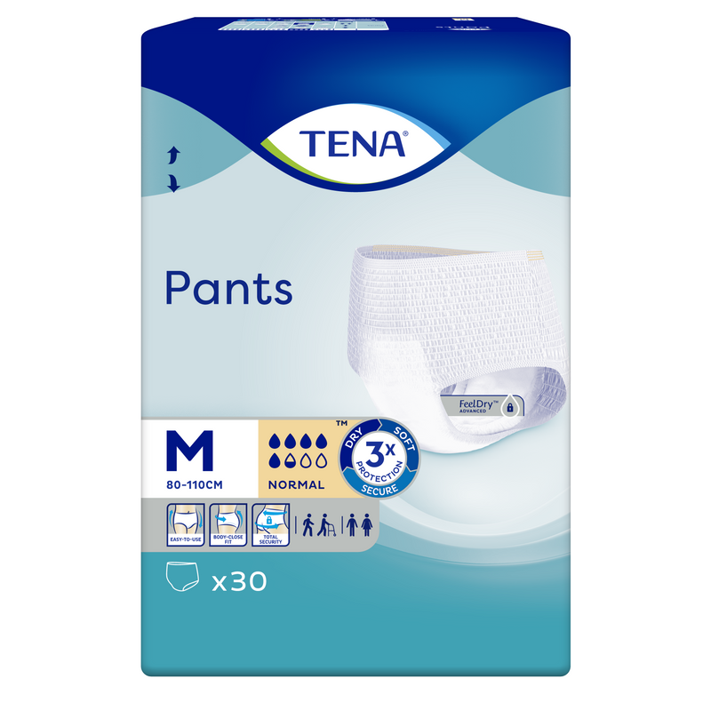 TENA Pants Normal scutece incontinenta adulti tip chilot, Unisex, marimea M, 30 buc