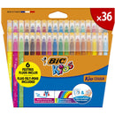 Bic Kid Couleur markere colorate ultralavabile, 36 buc/set