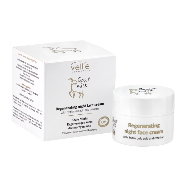 Vellie crema de fata regeneranta pentru noapte cu acid hialuronic 50ml