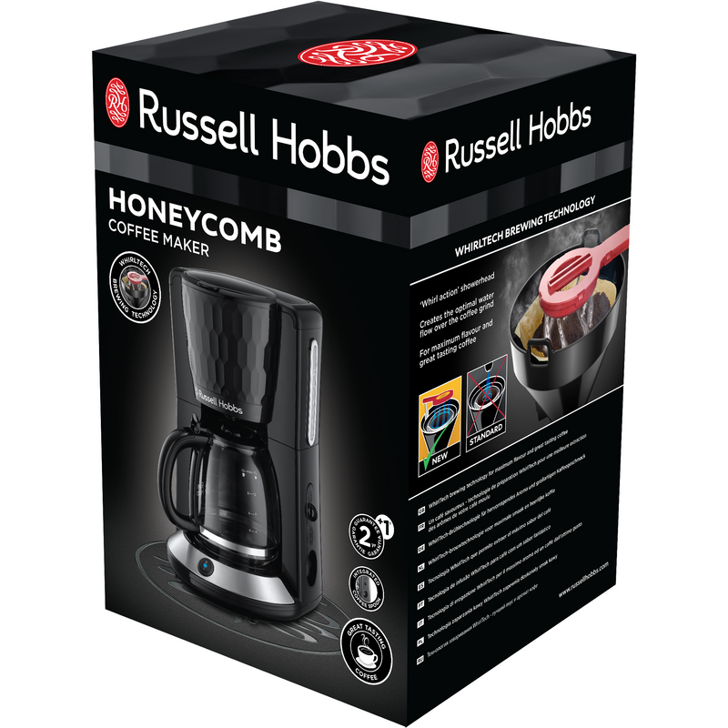 Russell Hobbs cafetiera Honeycomb Black 27011-56, 1000 W, 1.25 L, negru
