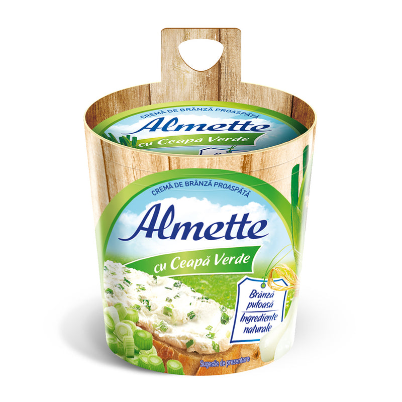 Almette Crema de branza proaspata cu ceapa verde 150g