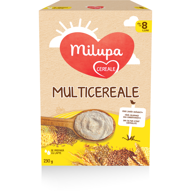 Milupa Multicereale de la 8 luni, 230 g