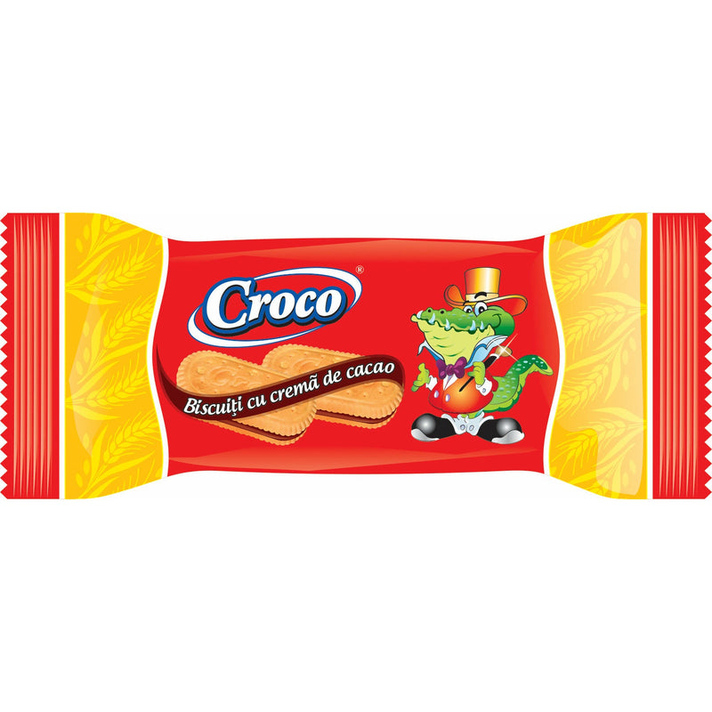 Croco biscuiti crema cacao, 32g