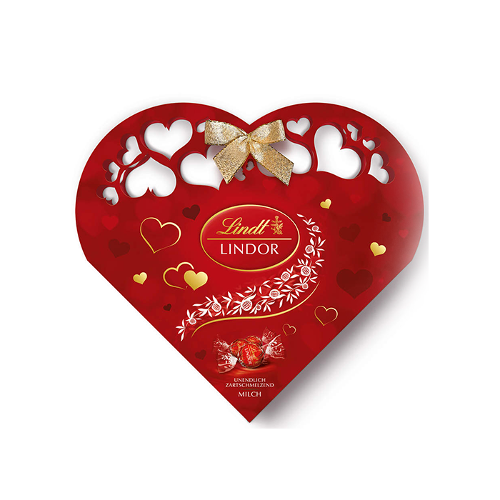 Lindt Lindor Valentines Milk Chocolate Truffles, 112g