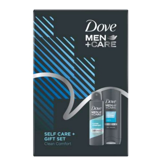 Dove Men Set cadou Care Clean Comfort Gel de dus 250 ml + Deodorant 150 ml