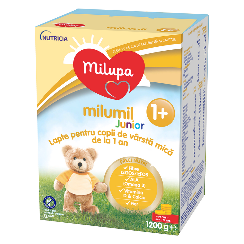 Milupa Milumil Junior lapte praf de la 1 an, 1200 g