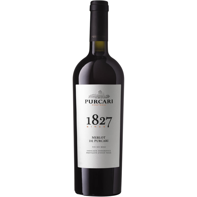 Purcari 1827 Merlot vin rosu sec 0.75l