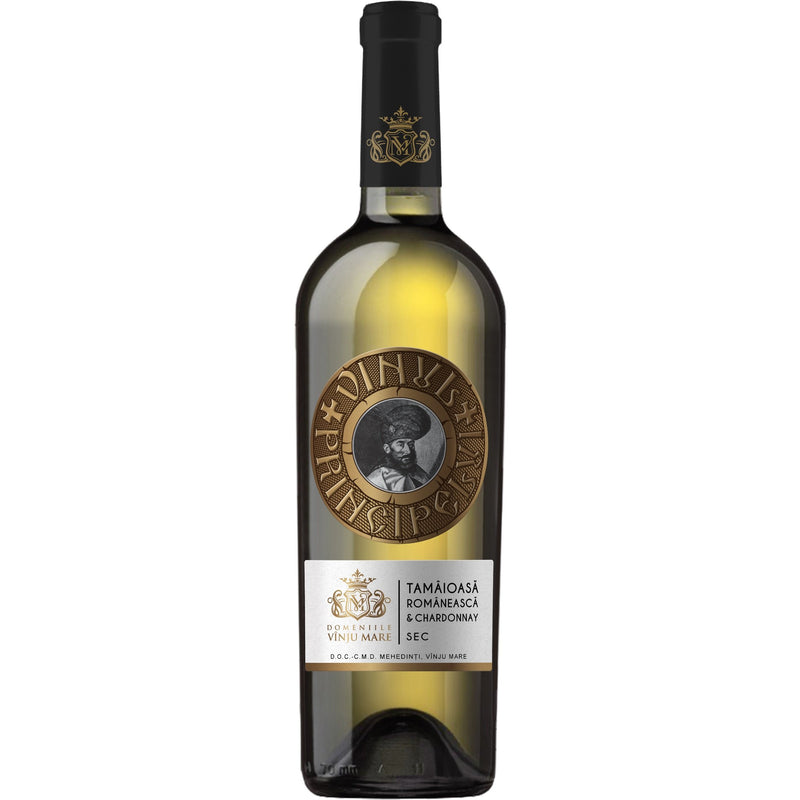 Vinul Principelui Tamaioasa Romaneasca & Chardonnay vin alb sec 0.75l