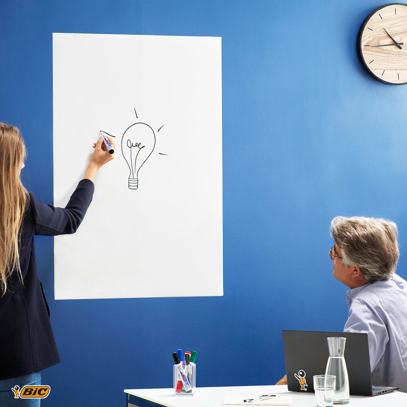 Rola de tabla alba adeziva BIC Velleda, 45x50 cm, 1 bucata