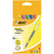 BIC Highlighter Technolight highlighter, pigment-based ink, various colors, 5 pieces