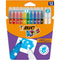 Markere de colorat BIC Kids Colour & Erase, lavabile, 12 culori
