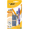 BIC EasyClic nachfüllbarer Stift, blaue Tinte, verschiedene Farben, 1 Stück mit Minibit und Ersatzteilen enthalten