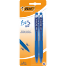 Pix retractabil BIC BU3 Grip, 1.0 mm, albastru, 2 bucati