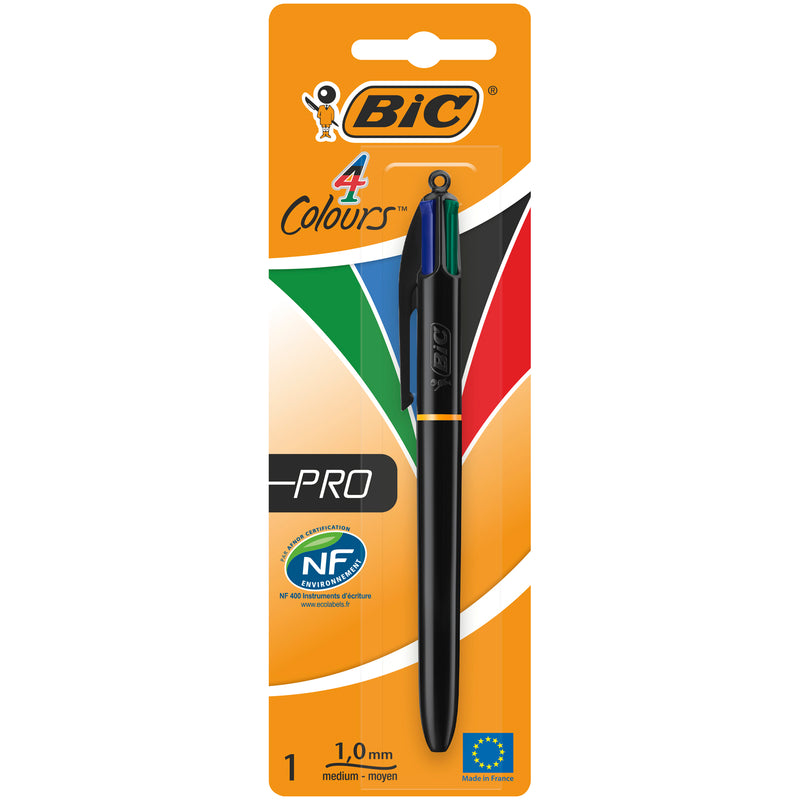 Pix retractabil BIC 4 Colours PRO, 1.0 mm, 1 bucata