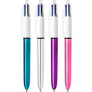 Pix retractabil BIC 4 Colours Shine, 1.0 mm, 1 bucata
