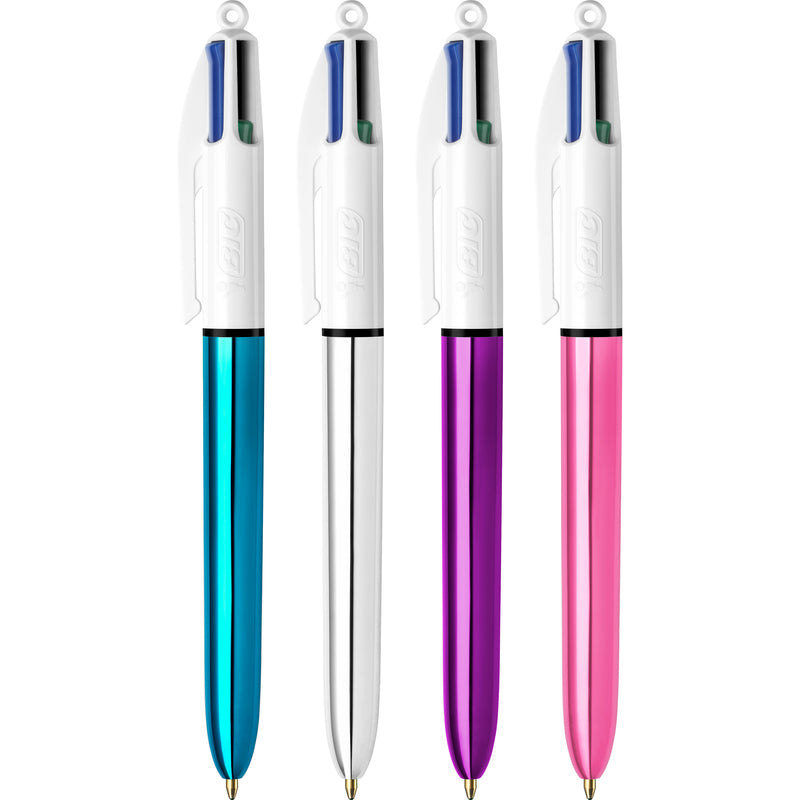 Pix retractabil BIC 4 Colours Shine, 1.0 mm, 1 bucata
