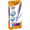 BIC Velleda Liquid white board marker, thick round tip, various colors, 4 pieces