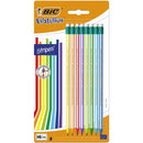 HB graphite pencils BIC Evolution Stripes with eraser, 8 pieces