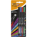 Finelinere BIC Intensity Fine, 0.8 mm, diverse culori, 4 bucati