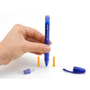 Rezerve pentru pix cu gel BIC Gelocity Illusion cu cerneala termosensibila, albastru, 3 bucati