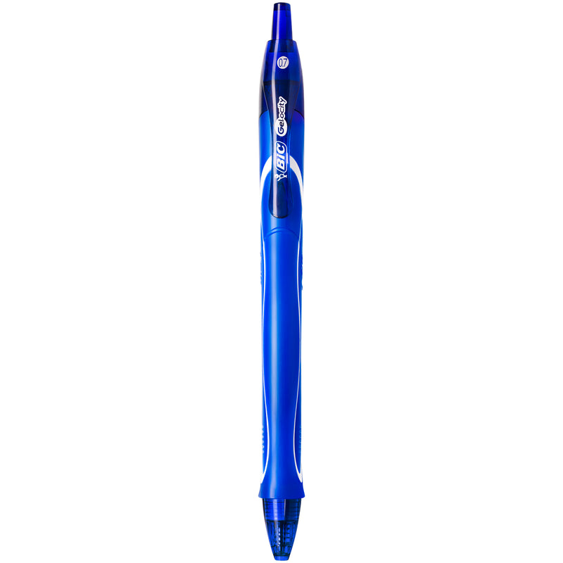 Pix cu gel BIC Gelocity Quick Dry, 0.7 mm, uscare rapida, albastru, 1 bucata