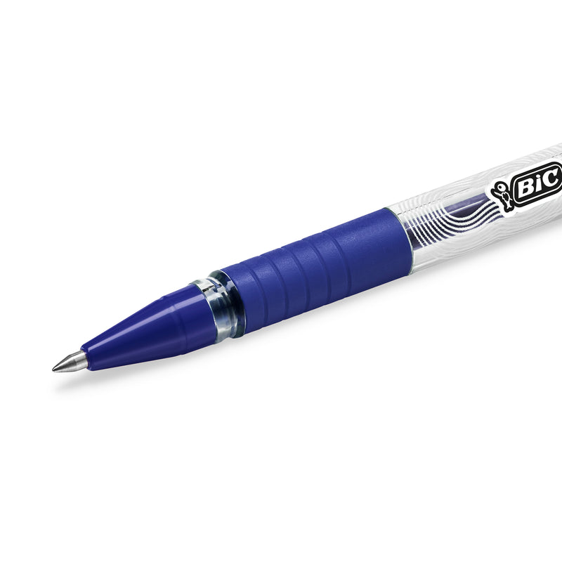 Pix cu gel BIC Gelocity Stic, 0.5 mm, albastru, 2 bucati