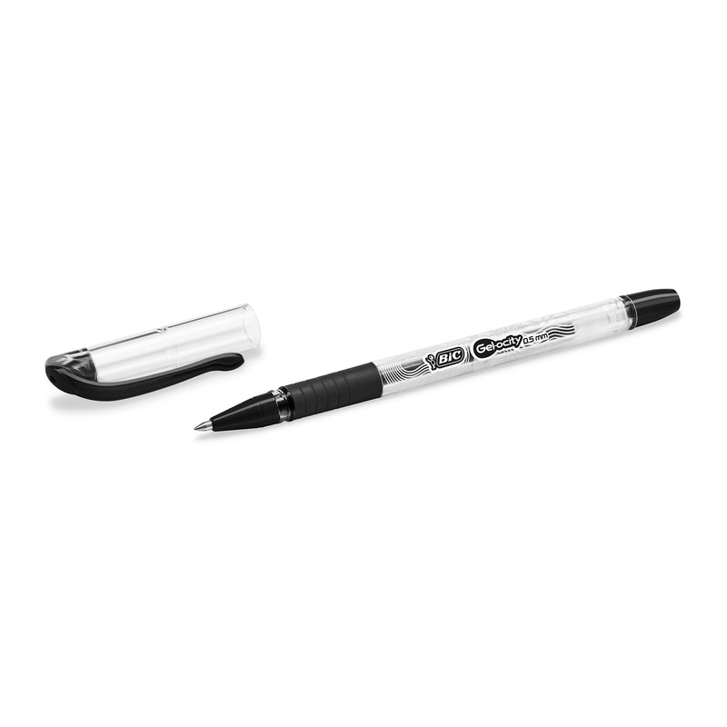 Pix cu gel BIC Gelocity Stic, 0.5 mm, negru, 2 bucati