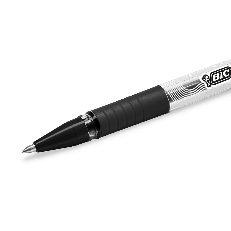 Pix cu gel BIC Gelocity Stic, 0.5 mm, negru, 2 bucati