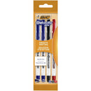 Pix cu gel BIC Gelocity Stic, 0.5 mm, albastru, negru, rosu, 4 bucati