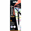 Bic Intensity Dual Type Pastel highlighter and fineliner set, 6 pieces