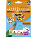BIC Kids Evolution Triangle Farbstifte, 12 Farben